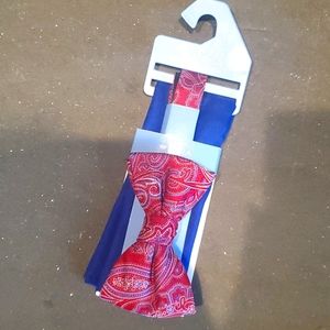 Countess Mara pocket square and bow tie, brand new